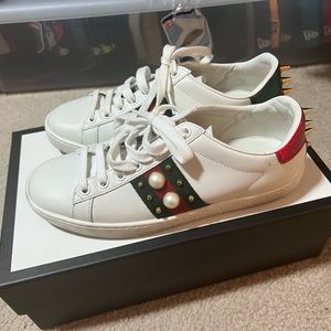 Gucci Spike Tennis Shoes.